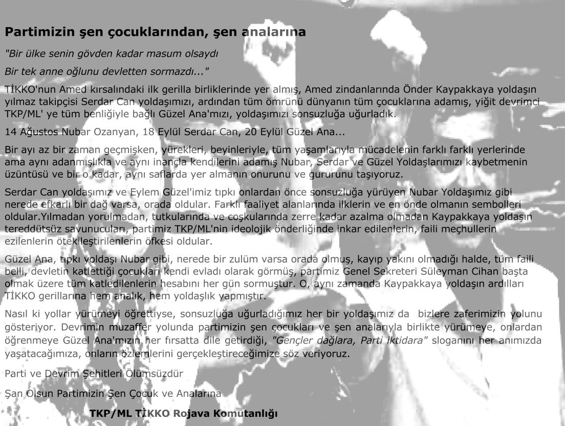 rojava serdar ve guzel aciklamalari